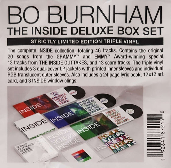 Bo Burnham : Inside Deluxe Box Set (3xLP, Album, RE, RM, Bla + Box, Dlx, Ltd)