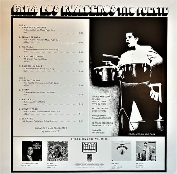 Tito Puente : Para Los Rumberos (LP, Album, Ltd, RE, RM, 180)