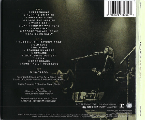 Eric Clapton : 24 Nights: Rock (2xCD, Album + DVD-V, NTSC)