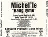 Michel'le : Hang Tyme (CD, Single, Promo)