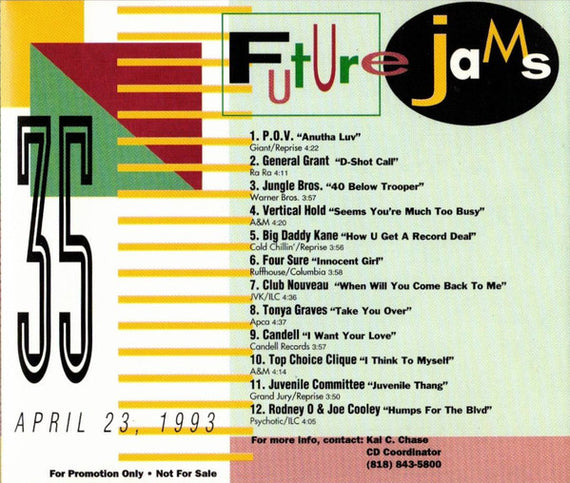 Various : Future Jams 35 (CD, Comp, Promo)