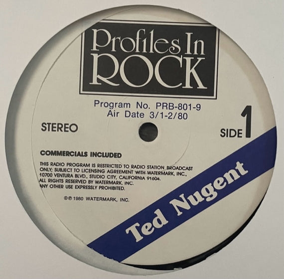Ted Nugent : Profiles In Rock (LP, Transcription)