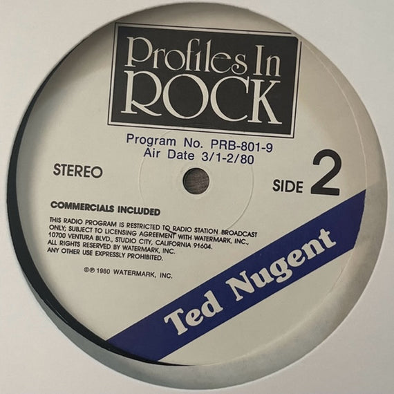 Ted Nugent : Profiles In Rock (LP, Transcription)