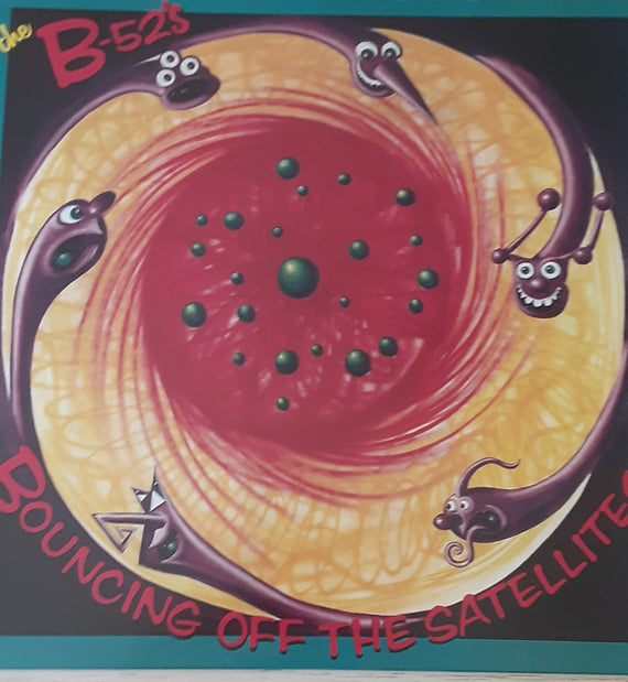 The B-52's : Bouncing Off The Satellites (LP, Album, Ltd, RE, Red + 7", Single, Ltd, RE, Red)