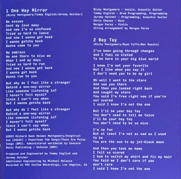 Ricky Montgomery : Rick (CD, Album, Jew)