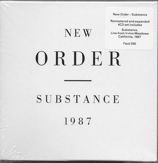 New Order : Substance (2xCD, Comp, RE + CD, Comp + CD + Dlx, RM)