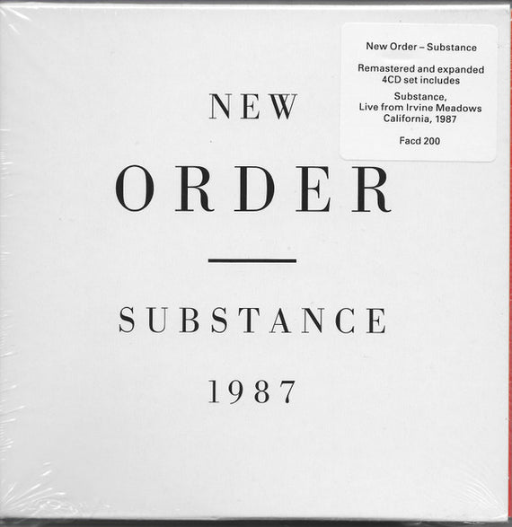New Order : Substance (2xCD, Comp, RE + CD, Comp + CD + Dlx, RM)