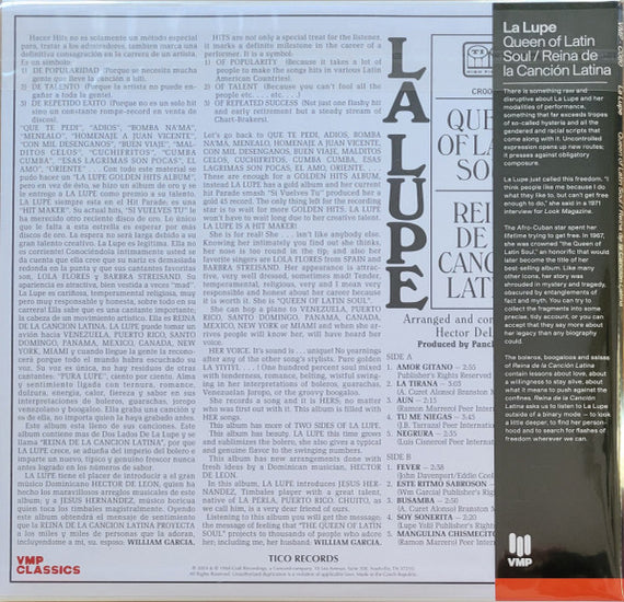 La Lupe : Queen Of Latin Soul / Reina De La Cancion Latina (LP, Album, Mono, Club, RE, 180)