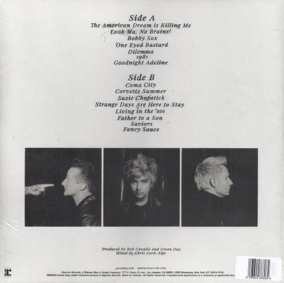 Green Day : Saviors (LP, Album, Ltd, Pin)