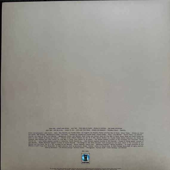 Joni Mitchell : Court And Spark (LP, Album, RE, RM, 180)