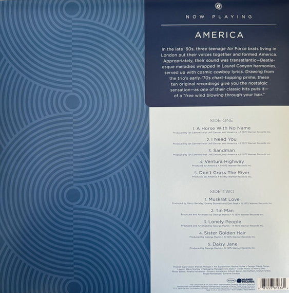 America (2) : Now Playing (LP, Comp, San)