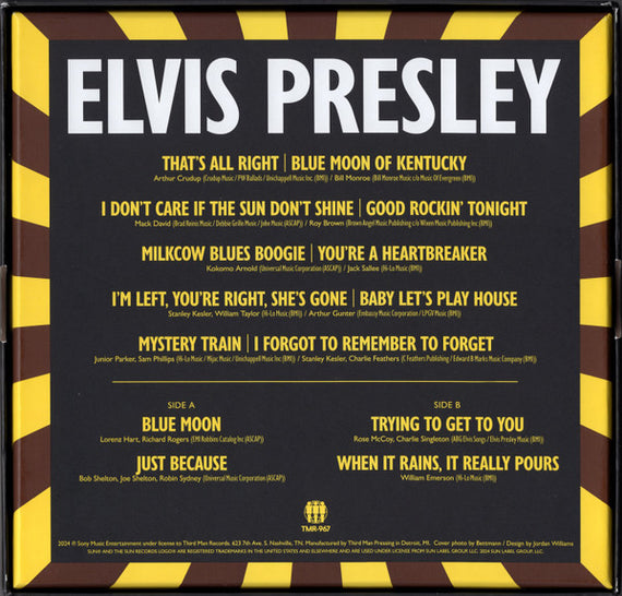 Elvis Presley : Elvis Presley At 706 Union Ave: The Sun Singles 1954-55 (7