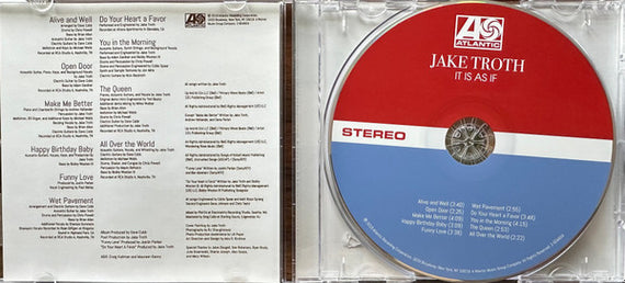Jake Troth : It Is As If (CD, Album)