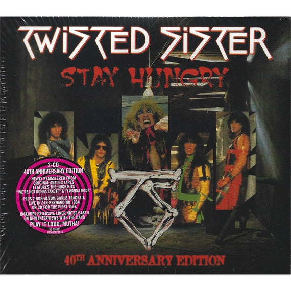 Twisted Sister : Stay Hungry (CD, Album, RE, RM + CD, RE + 40t)