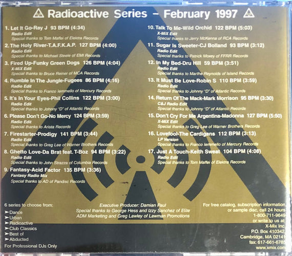 Various : Radioactive Series - February 1997 (CD, Comp, Promo)