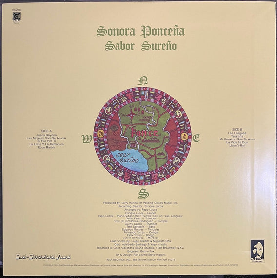 Sonora Ponceña* : Sabor Sureño (LP, Album, RE, RM, 180)