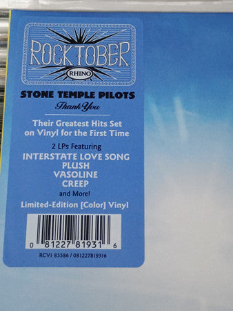 Stone Temple Pilots : Thank You (2xLP, Album, Comp, Etch, Ltd, RE, Sky)