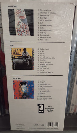 Paul McCartney : 3 Pack (CD, RE + CD, RE + CD, RE + Box, Comp)