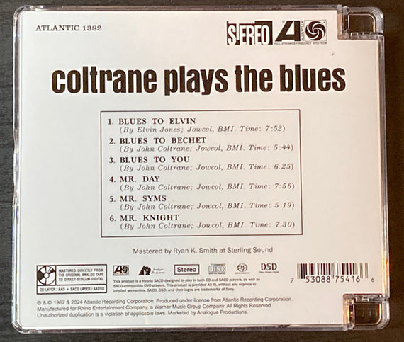 John Coltrane : Coltrane Plays The Blues (SACD, Hybrid, Album, RE, RM)