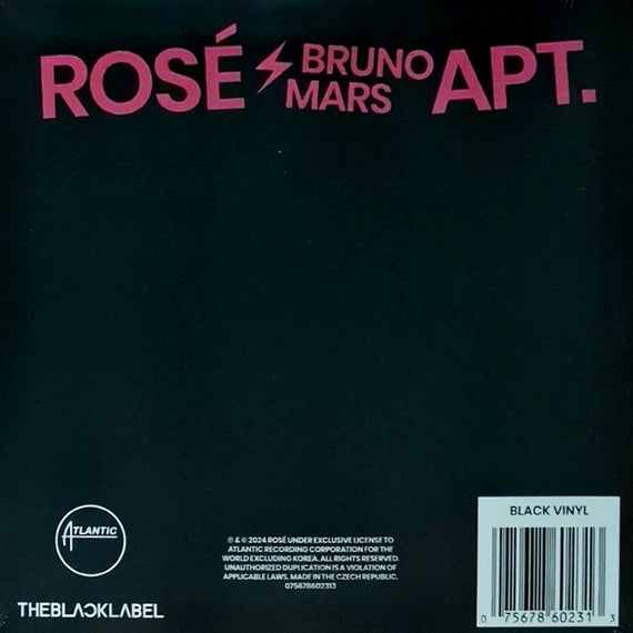 Rosé (2) ϟ Bruno Mars : Apt. (7", S/Sided, Single, Ltd, Bla)