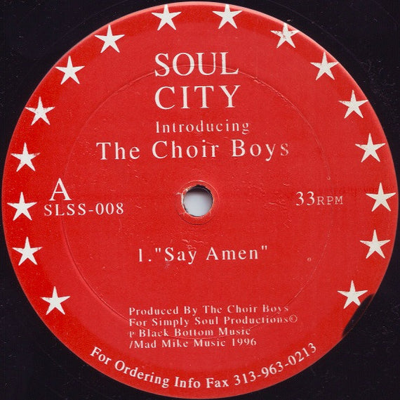 The Choir Boys : Say Amen (12")
