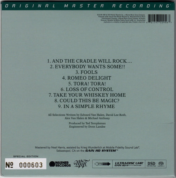Van Halen : Women And Children First (SACD, Hybrid, Album, Num, RE, RM, S/Edition, Min)