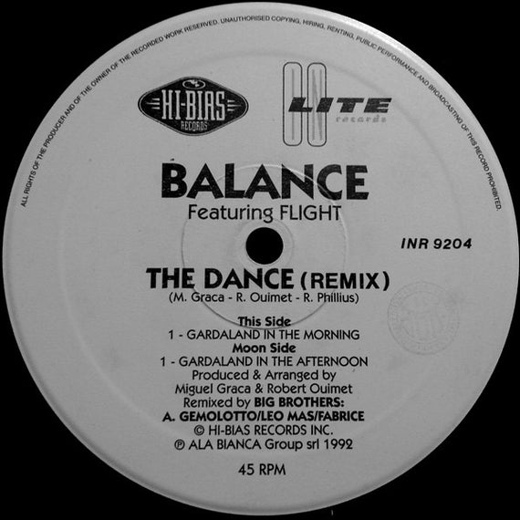 Balance Featuring Flight* : The Dance (Remix) (12")