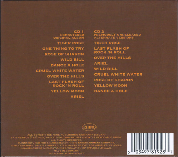 Robert Hunter : Tiger Rose (2xCD, Album, Dlx, RE, RM)