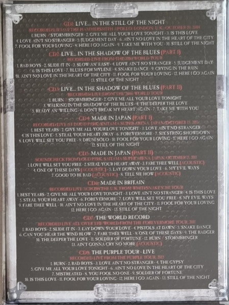 Whitesnake : Access All Areas Live (Box + CD, RE, RM + 2xCD, RE, RM + 2xCD, RE, RM + C)