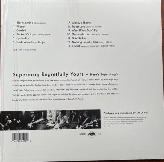 Superdrag : Regretfully Yours (LP, Album, RE, RM, Bab)