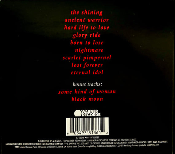 Black Sabbath : The Eternal Idol (CD, Album, RE, RM, Dig)