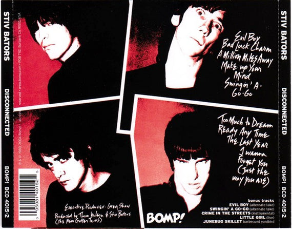 Stiv Bators : Disconnected (CD, Album, RE, RM)