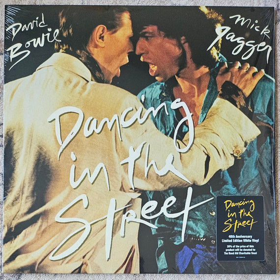 David Bowie & Mick Jagger : Dancing In The Street (12", Single, Ltd, RE, RM, Whi)