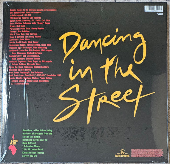 David Bowie & Mick Jagger : Dancing In The Street (12", Single, Ltd, RE, RM, Whi)