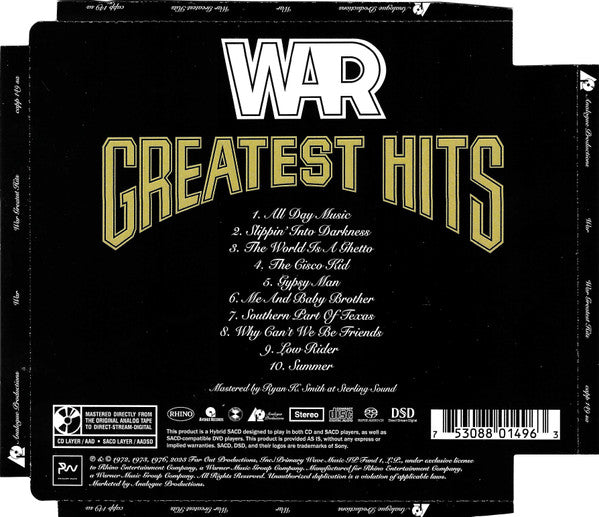 War : Greatest Hits (SACD, Hybrid, Comp, RE, RM, Spe)