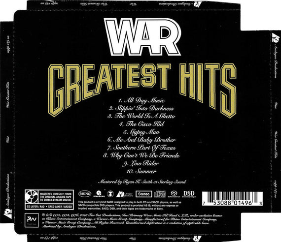 War : Greatest Hits (SACD, Hybrid, Comp, RE, RM, Spe)