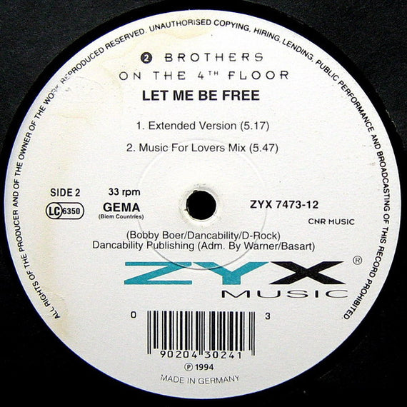 2 Brothers On The 4th Floor : Let Me Be Free (12