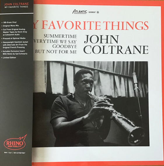John Coltrane : My Favorite Things (LP, Album, Mono, Ltd, RE, 180)