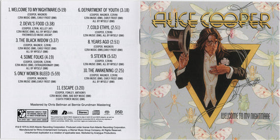 Alice Cooper (2) : Welcome To My Nightmare (SACD, Hybrid, Album, RE, RM)