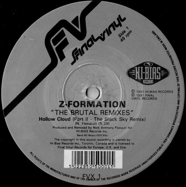 Z-Formation : The Brutal Remixes (12")