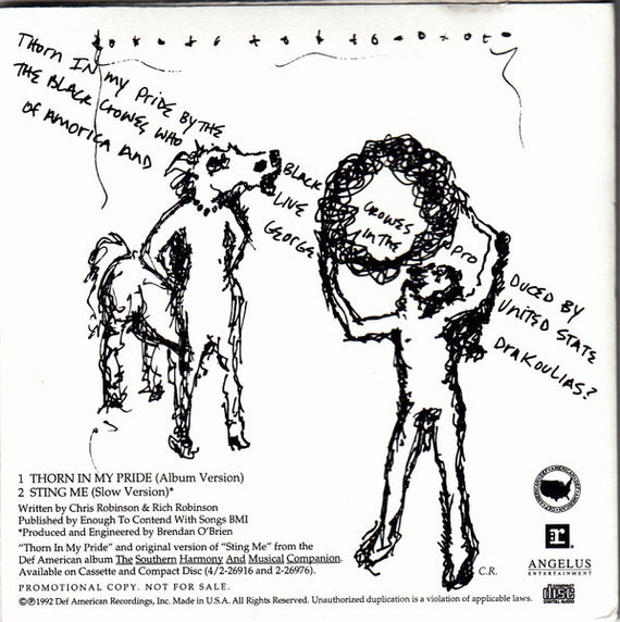 The Black Crowes : Thorn In My Pride (CD, Single, Promo)