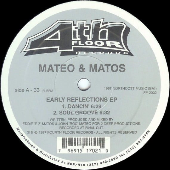 Mateo & Matos : Early Reflections EP (12", EP)