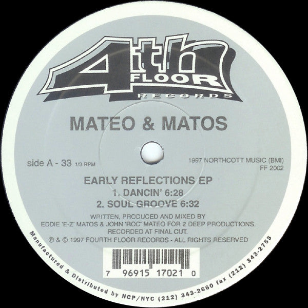 Mateo & Matos : Early Reflections EP (12", EP)
