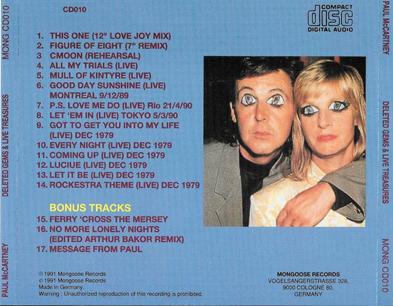 Paul McCartney : Deleted Gems & Live Treasures (CD, Comp, Unofficial)