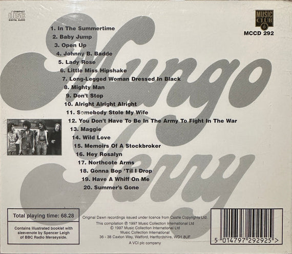 Mungo Jerry : The Best Of Mungo Jerry (CD, Comp)