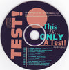 Various : This Is Only A Test! (CD, Comp, Promo)