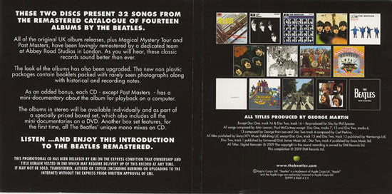 The Beatles : 09.09.09 Sampler (2xCD, Comp, Promo, Smplr)