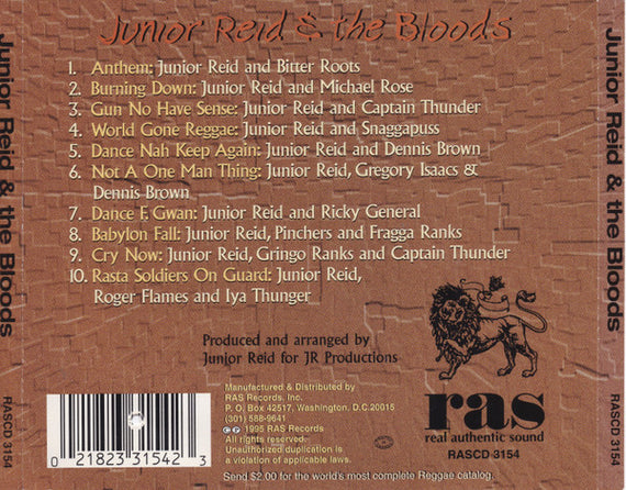 Junior Reid : Junior Reid & The Bloods (CD, Album)