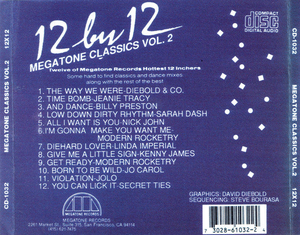Various : 12 By 12 Megatone Classics Vol. 2 (CD, Comp)