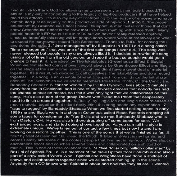 Blueprint : The Weightroom (CD, Album)